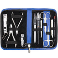 3 Swords Germany 10-Piece Manicure & Pedicure Set - Blue Leather Case
