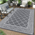 Enyhom Reversible Outdoor Rug – 180x270cm Waterproof Plastic Patio Mat