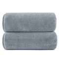 Polyte Microfibre Bath Towels – Oversize Quick Dry Terry Twist, 2 Pack