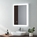 EMKE LED Bathroom Mirror | 450x600mm Backlit Vanity with Demister Pad