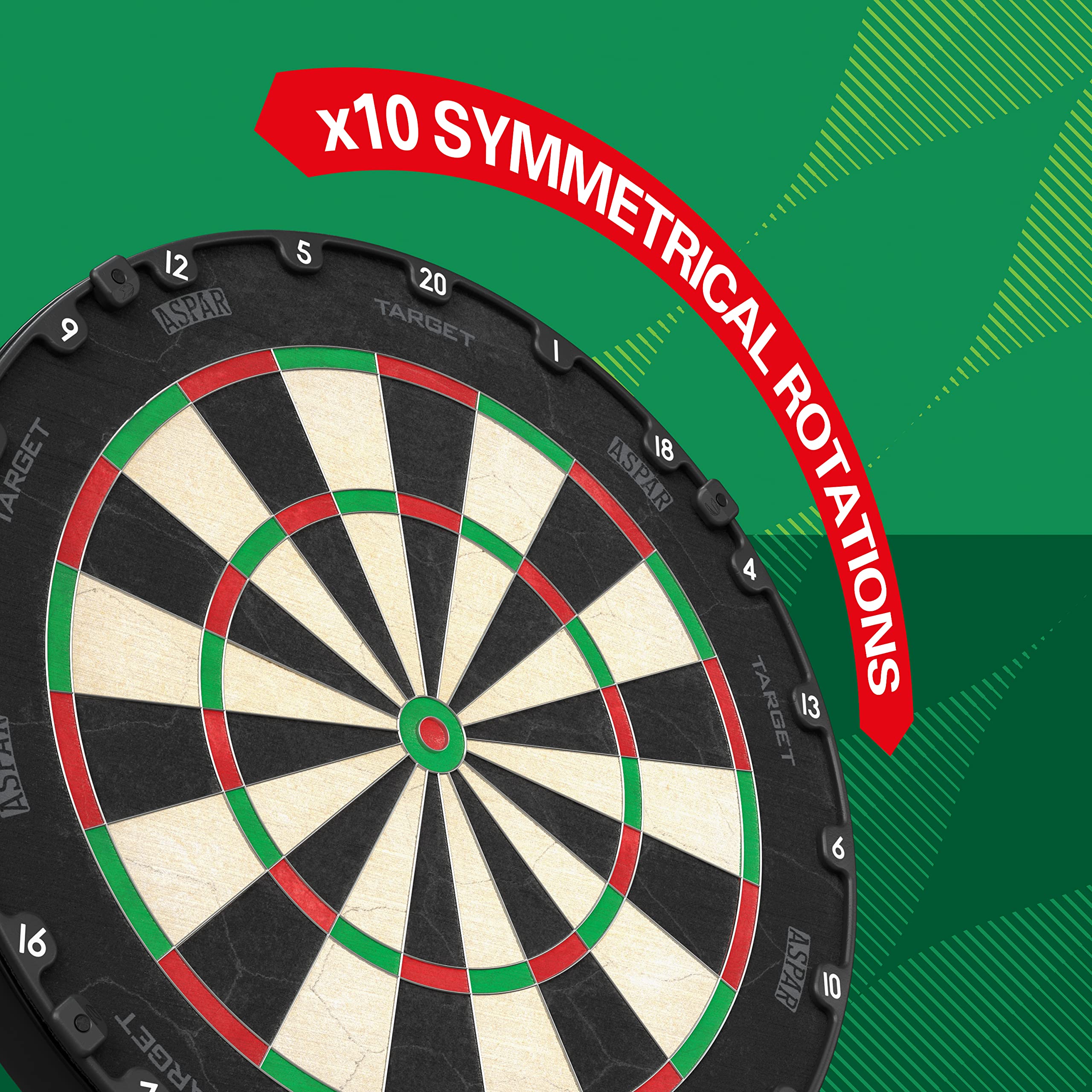 Target Darts Aspar Steel Tip Dartboard – Sisal Bristle Competition Board