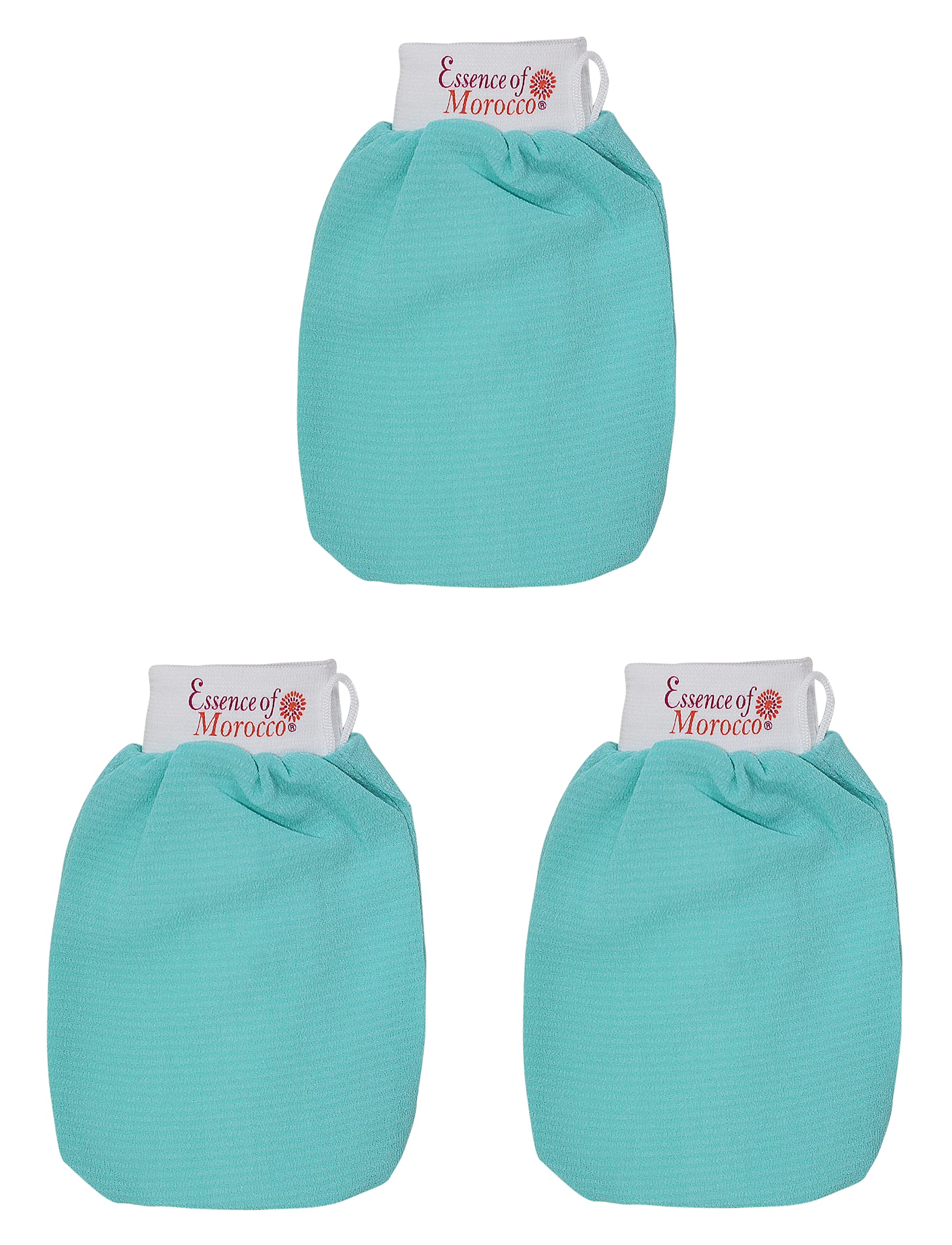 Moroccan Kessa Glove – Blue Exfoliating Hammam Scrub Mitt