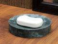 KLEO Green Natural Marble Stone Soap Dish - Luxury Bathroom Holder