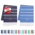LeStoff Organic Cotton Hammam Towel Set of 2 – Quick-Dry Beach & Spa
