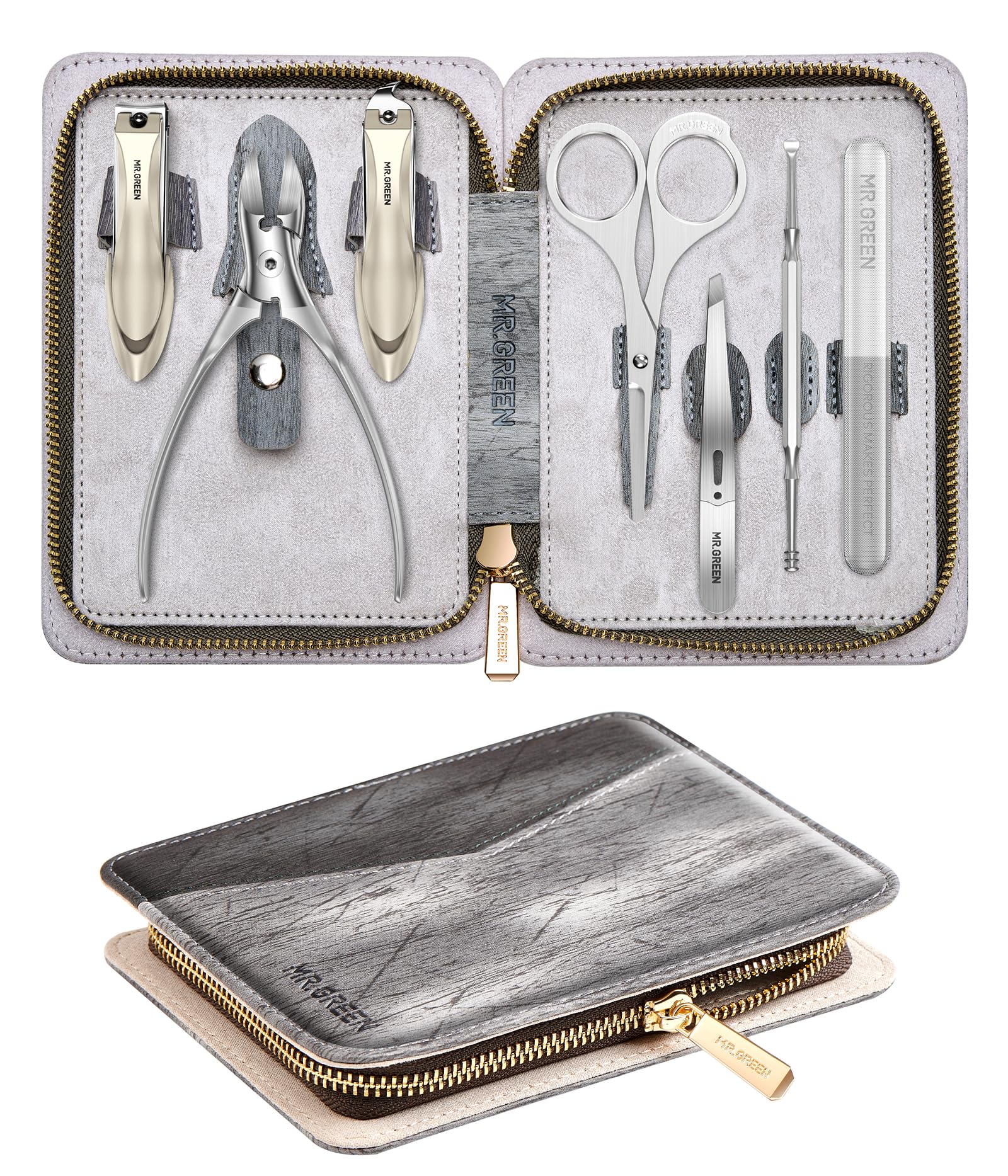 MR.GREEN Manicure Set | German Stainless Steel Anti-Splash Nail Clippers