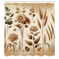 Abakuhaus Botanical Shower Curtain | Waterproof Turkish Fabric, 175x200cm