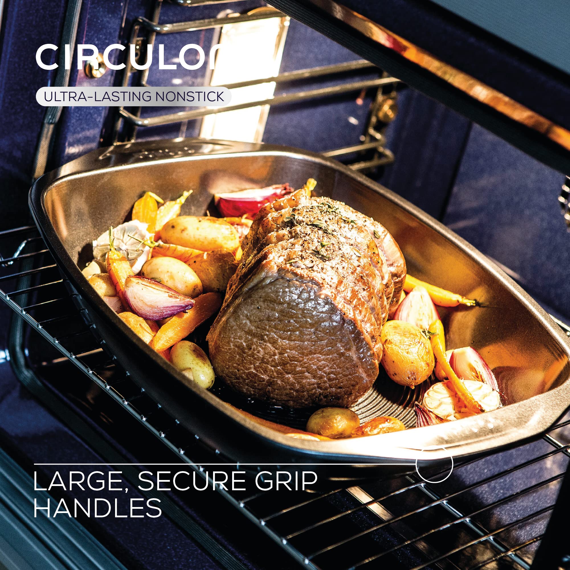 Circulon Ultimum 5-Piece Non-Stick Carbon Steel Bakeware & Oven Tray Set