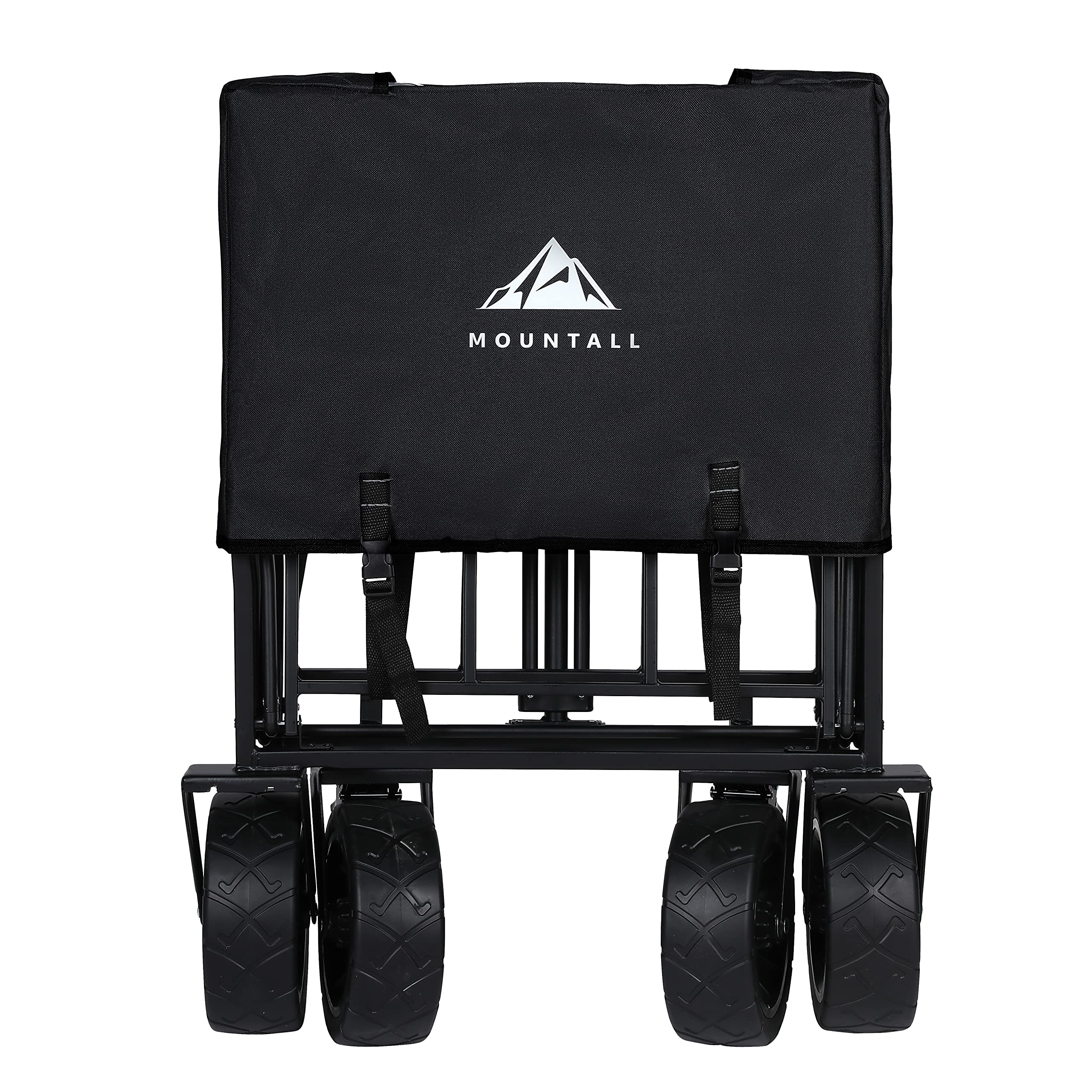 Jolof Store Heavy Duty Folding Wagon | All-Terrain Utility Cart - Black