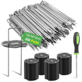 Graxury 11 Gauge Galvanized Garden Staples - 200 Pack Heavy Duty Stakes