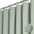 BTTN Long Shower Curtain | 182x200cm Heavy Duty Waterproof Fabric – Green