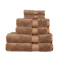 Christy Supreme Hygro 6 Piece Towel Set | Supima Cotton | Mocha