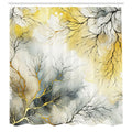 Abakuhaus Watercolor Branch Fabric Shower Curtain | Waterproof – 175 x 200 cm