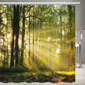 Nature Forest Shower Curtain | Waterproof Polyester, 72x72