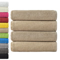 NatureMark 4-Piece Bath Towel Set | 100% Cotton Terry, 70x140cm - Sand