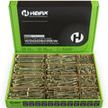 Heifix 800-Piece Wood Screw Assortment Set | Heavy Duty Pozi Kit