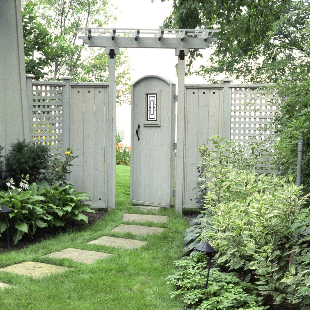Nuvo Iron Rectangular Gate Insert - 9" x 17" Black Cast Aluminum