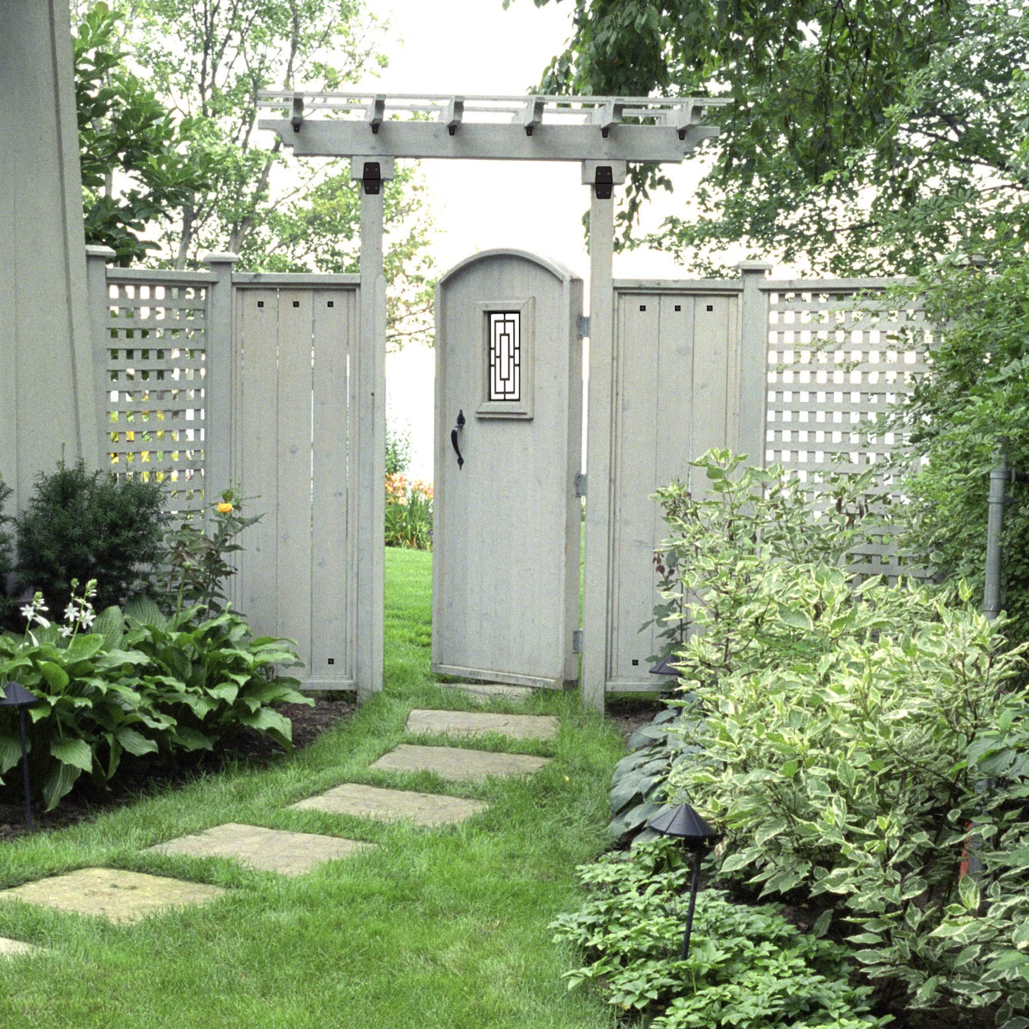 Nuvo Iron Rectangular Gate Insert - 9" x 17" Black Cast Aluminum