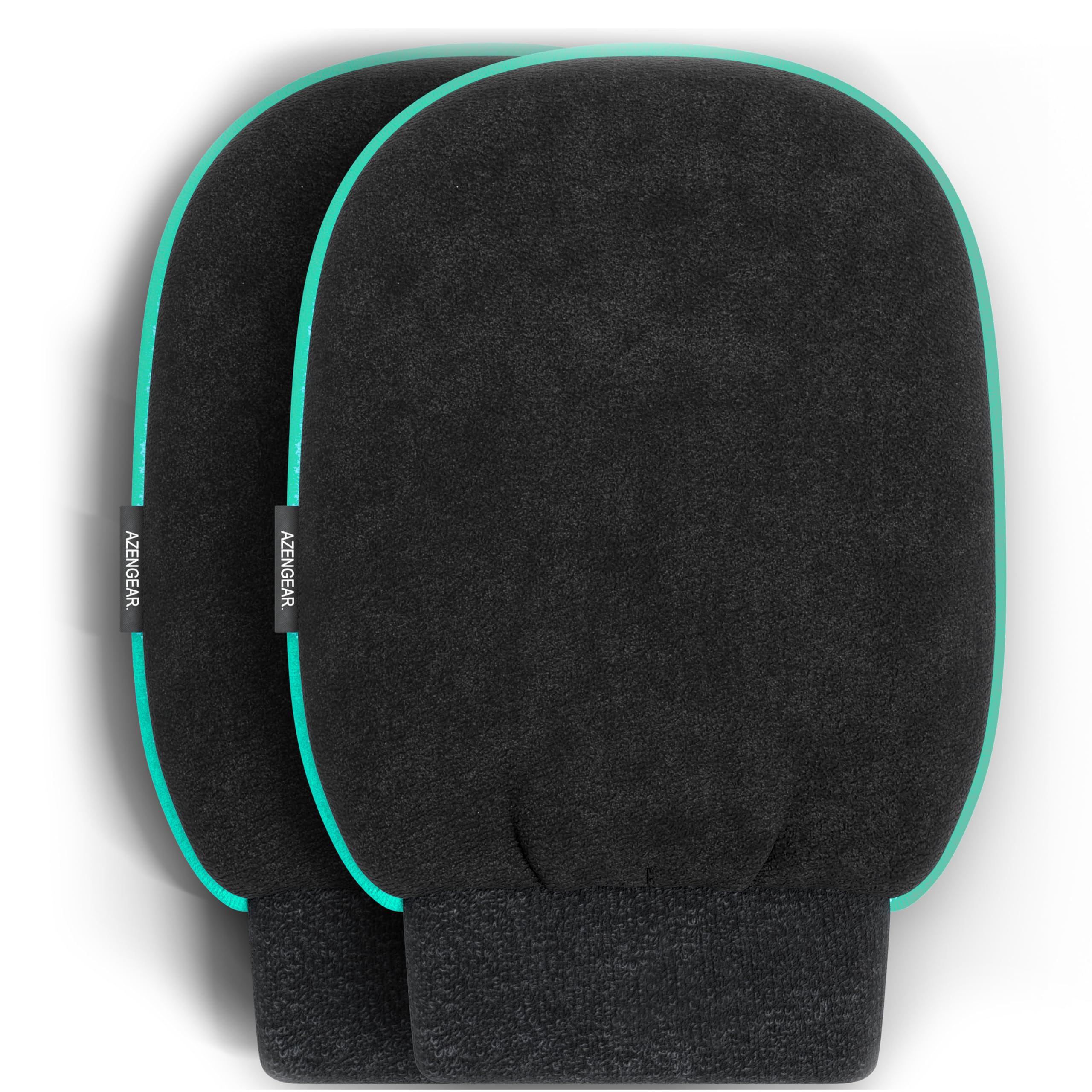 aZengear Exfoliating Glove 2 Pack – Korean Bath Mitt for Dead Skin Removal
