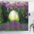 Lavender Garden 3D Shower Curtain | Waterproof Polyester – 71x71"