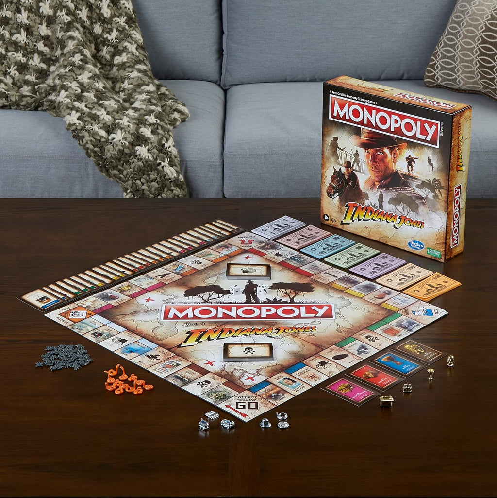 Monopoly: Indiana Jones Edition Board Game – Movie Inspired Collector Set
