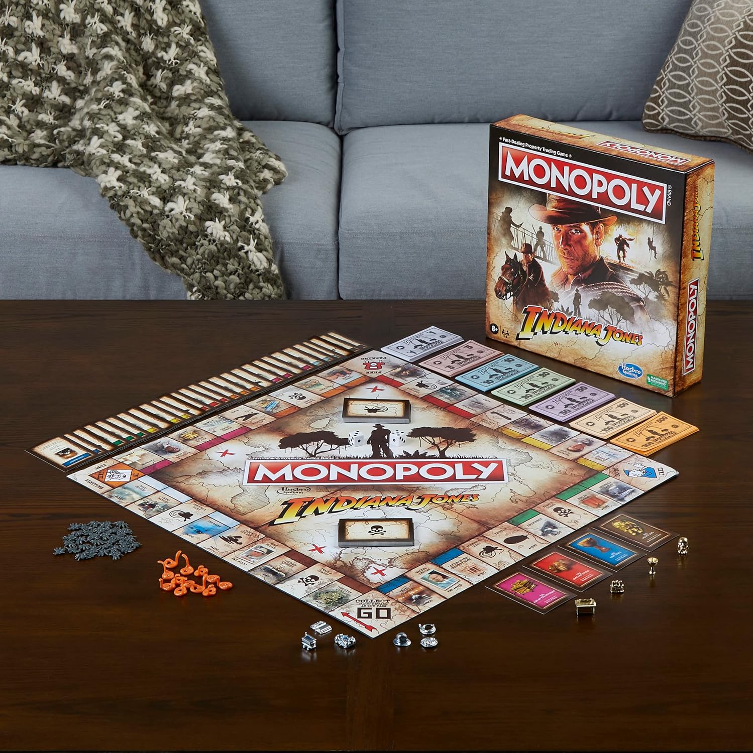 Monopoly: Indiana Jones Edition Board Game – Movie Inspired Collector Set
