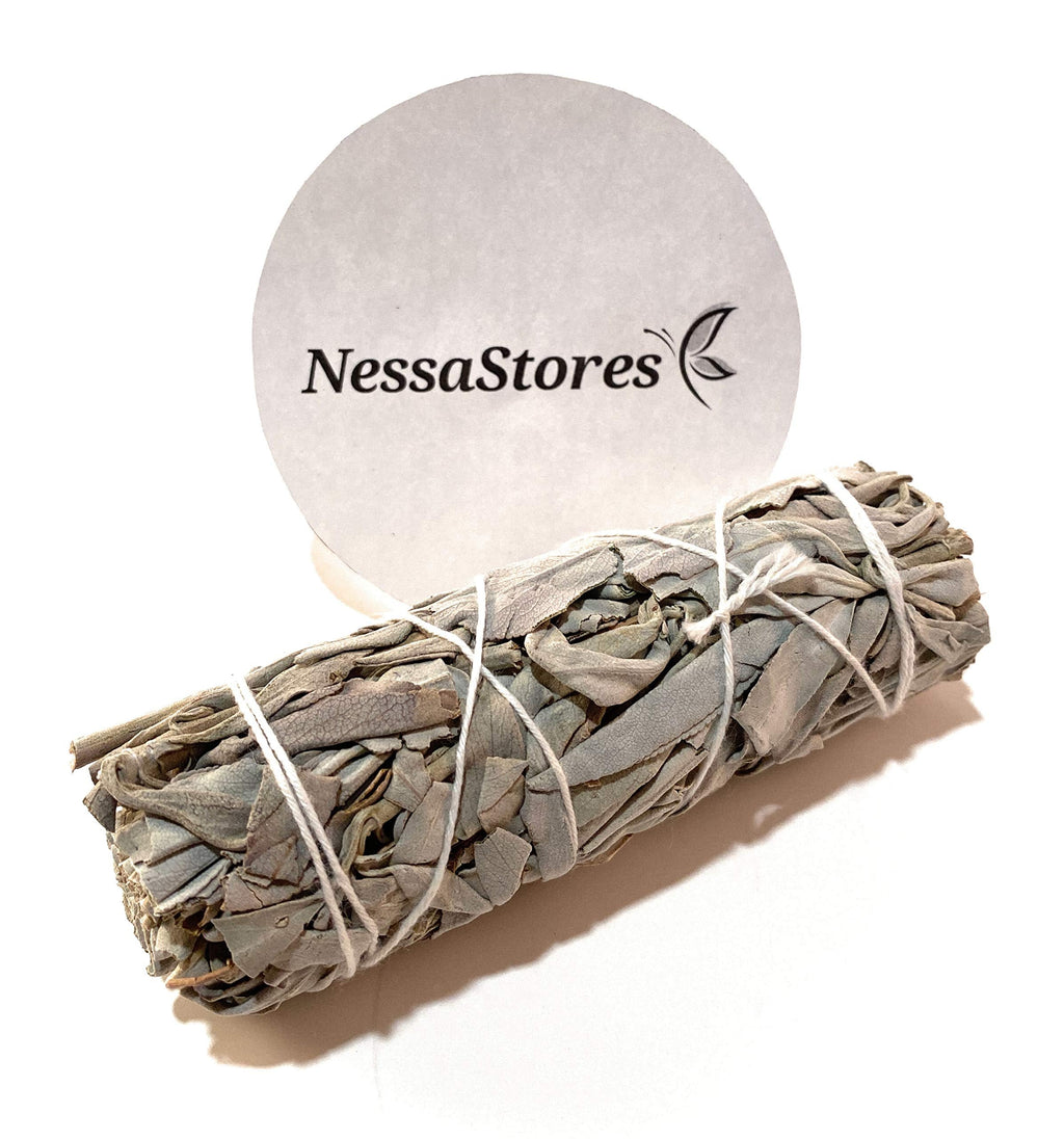 NessaStores California White Sage Smudge Sticks - 36 Pack, 4-Inch Hand Tied