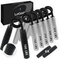 LoGest Metal Hand Grip Strengthener Set - 100-350LB Forearm Exerciser