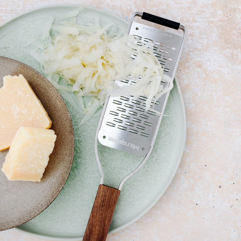 Microplane Ribbon Grater – Stainless Steel Blade with Walnut Wood Handle
