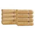 Jolof Store Egyptian Cotton Hand Towel Set – 8-Pack Gold Towels