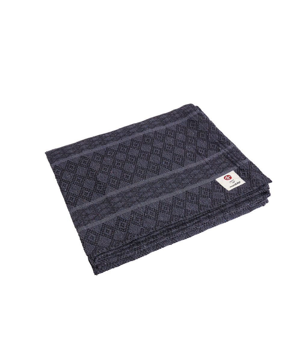 Manduka Recycled Cotton Yoga Blanket – Thunder Grey Support Prop