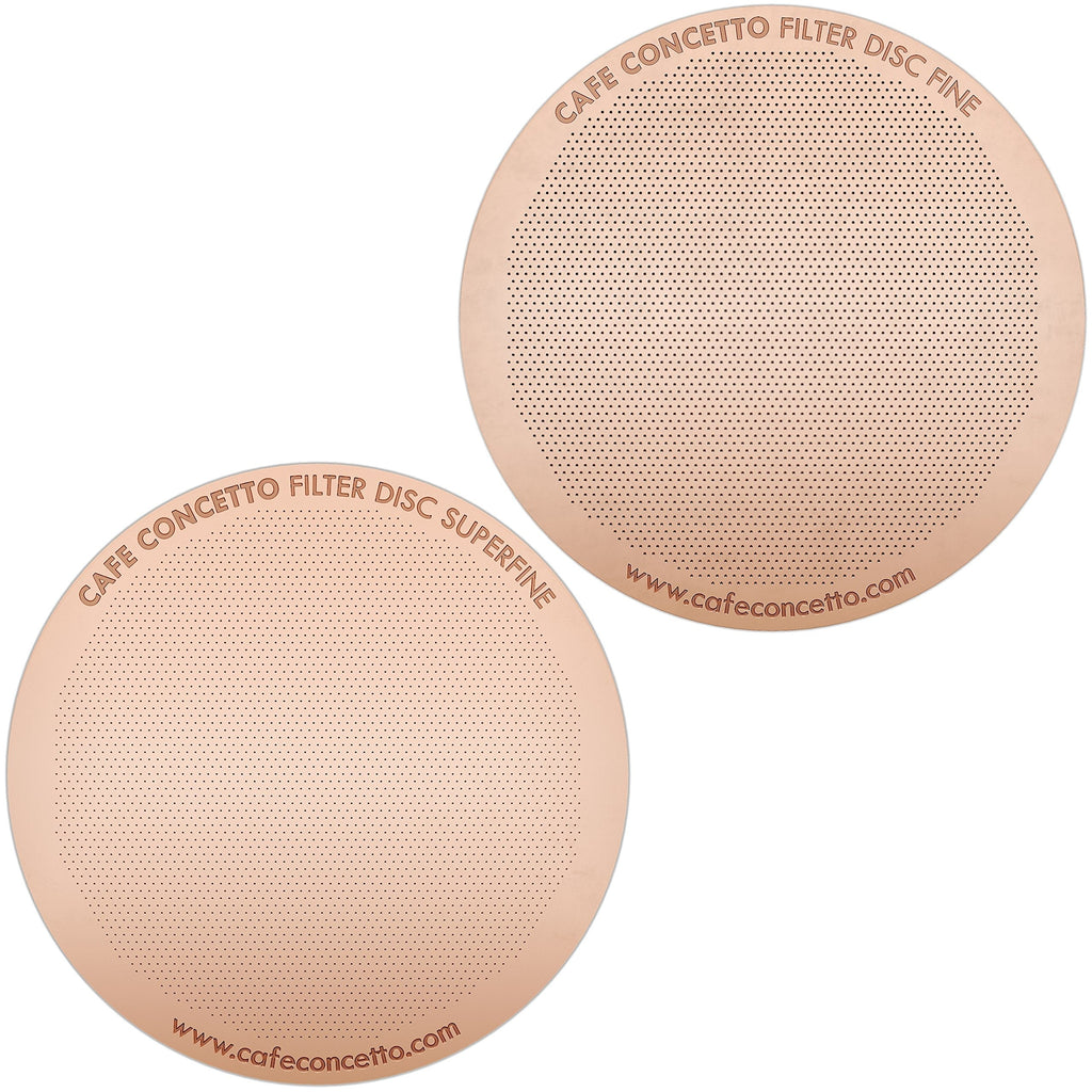 CAFE CONCETTO Reusable Metal Filters for AeroPress – Rose Gold Steel