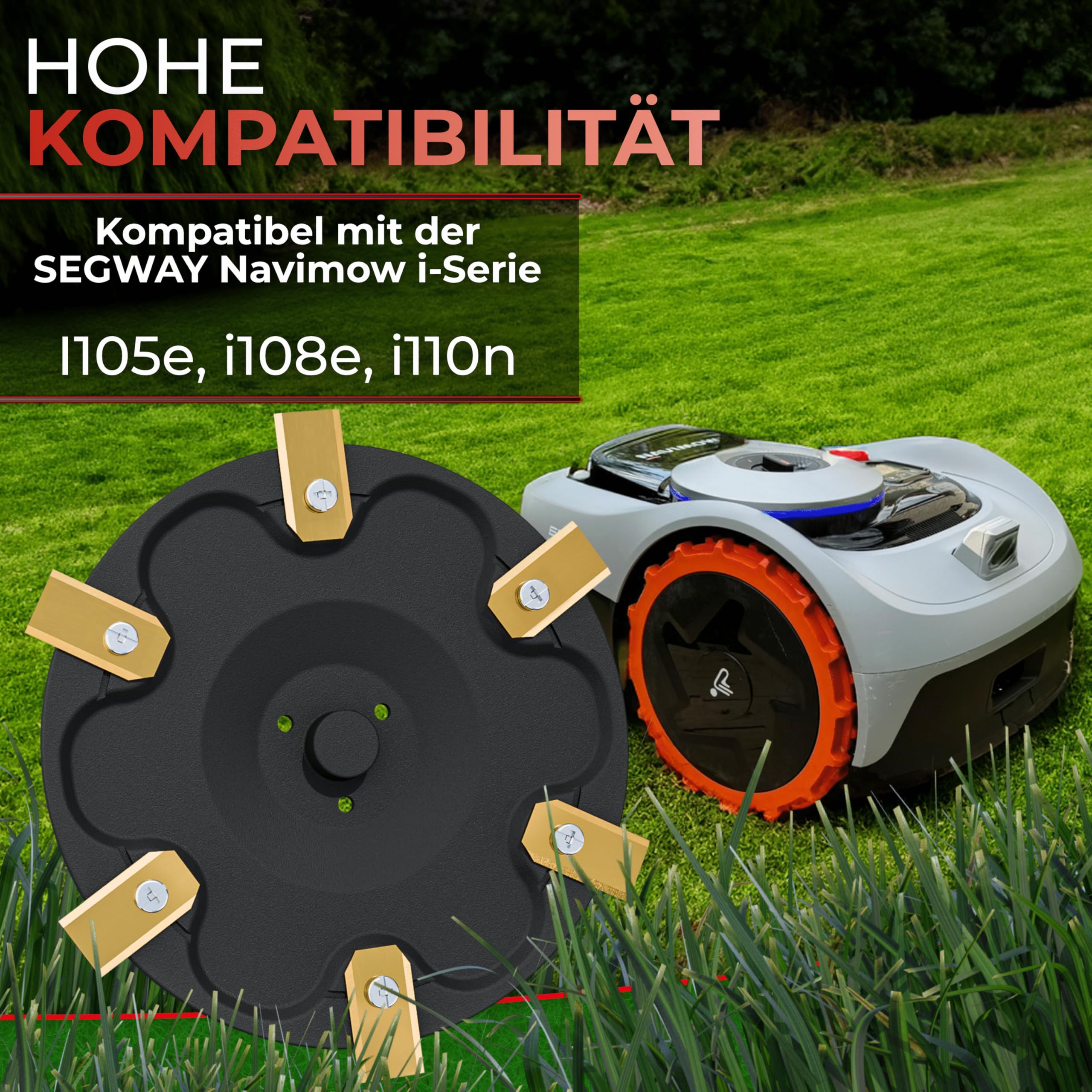 3DHerb 6-Blade Mower Disc for Segway Navimow i105E i108E i110n