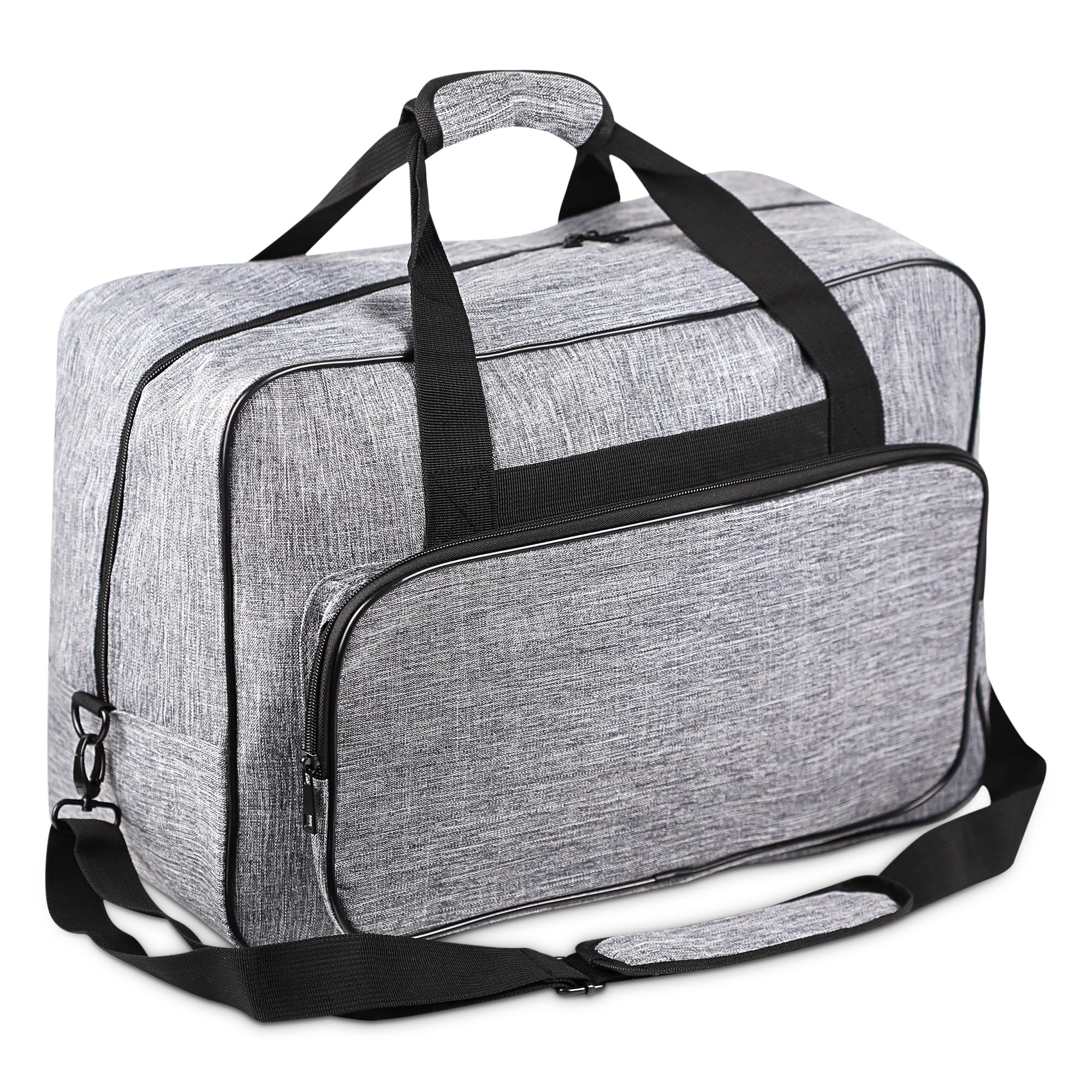 WENLISELL 18-Inch Sewing Machine Tote Bag | Grey Oxford Travel Case