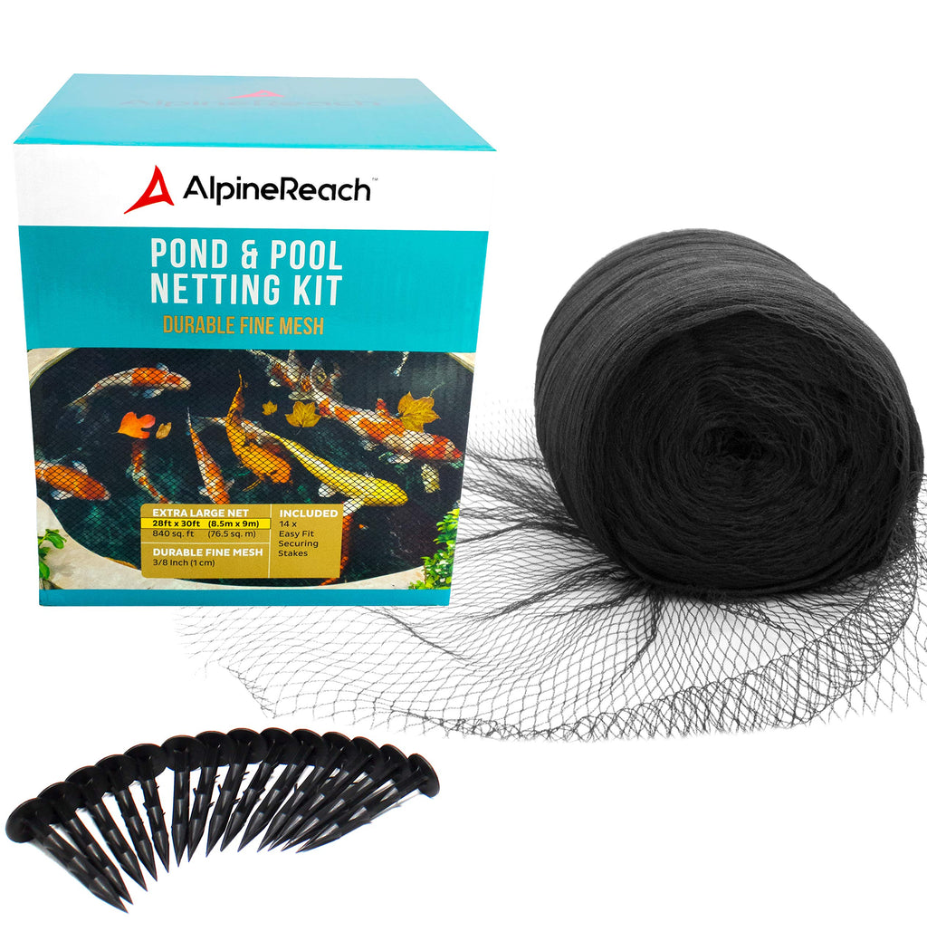 AlpineReach Koi Pond Netting Kit - 12m x 12m Heavy Duty Woven Fine Mesh