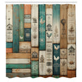 Abakuhaus Rustic Wooden Farmhouse Shower Curtain | Waterproof Fabric, 175x200cm