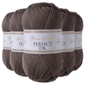 Utopia Crafts DK Double Knitting Yarn - 100% Acrylic, 5x100g (Steel Grey)