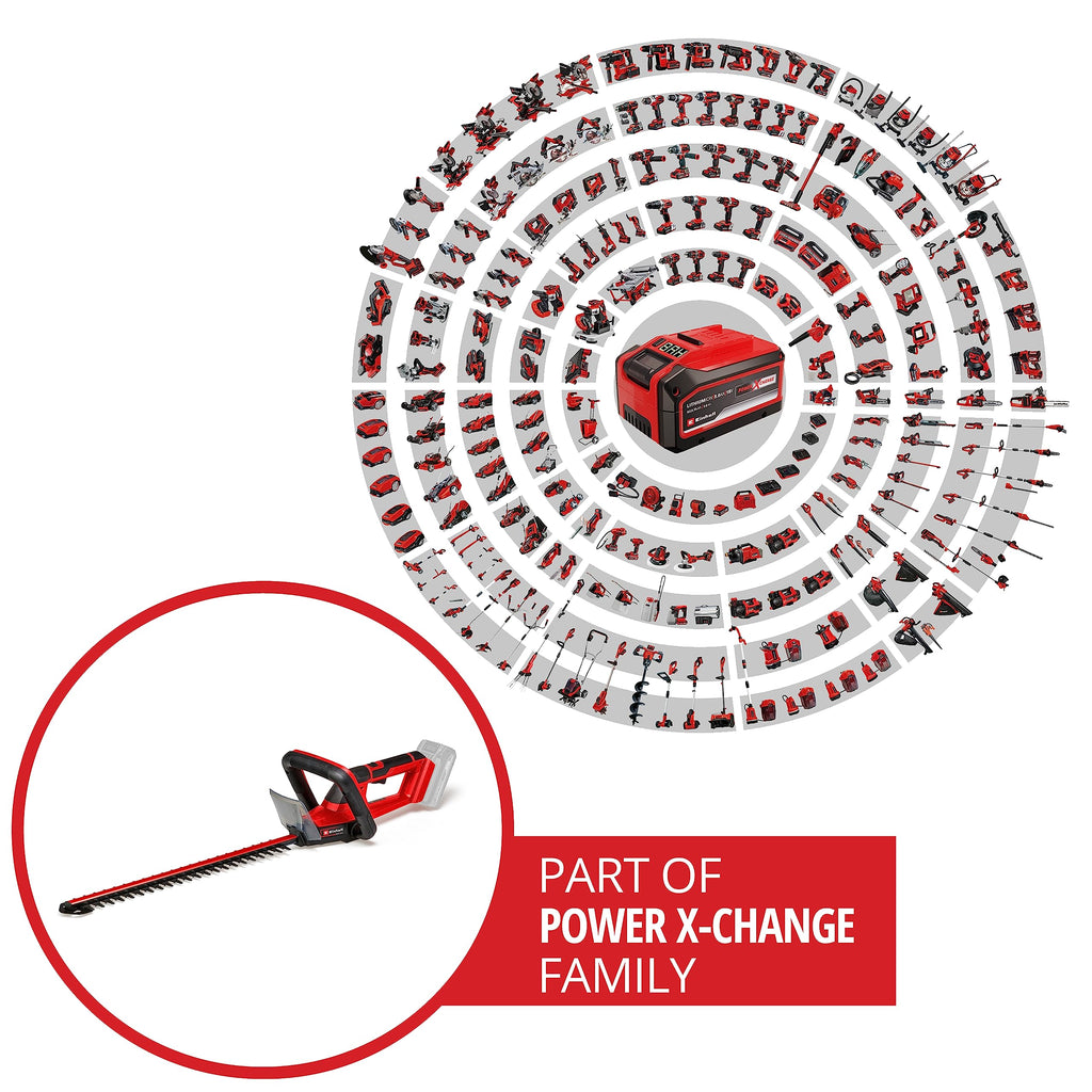 Einhell 18V Cordless Hedge Trimmer – 50cm Steel Blade – GE-CH 18/50 Li