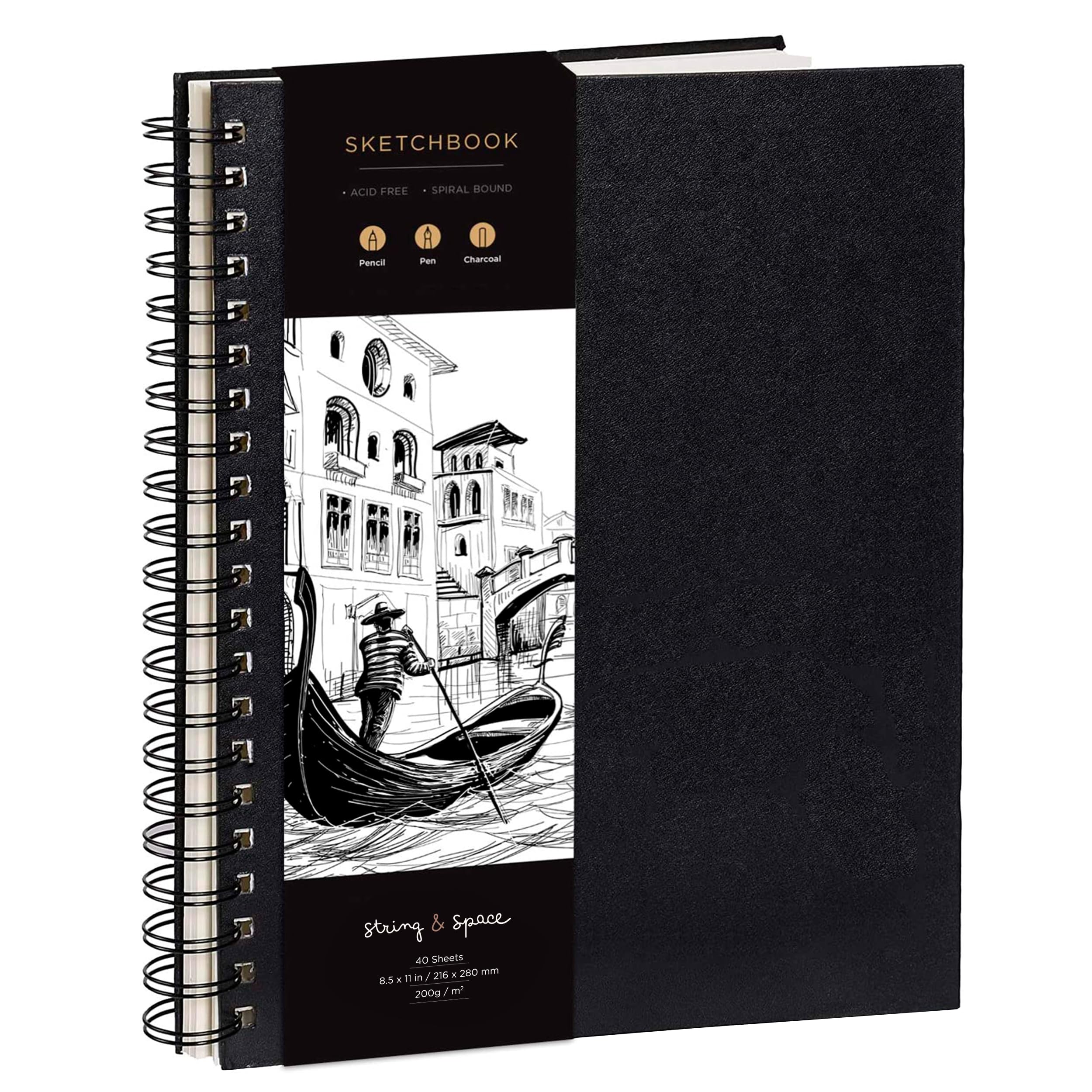 A3 Sketchbook – 200GSM Hardcover Spiral Bound Drawing Pad
