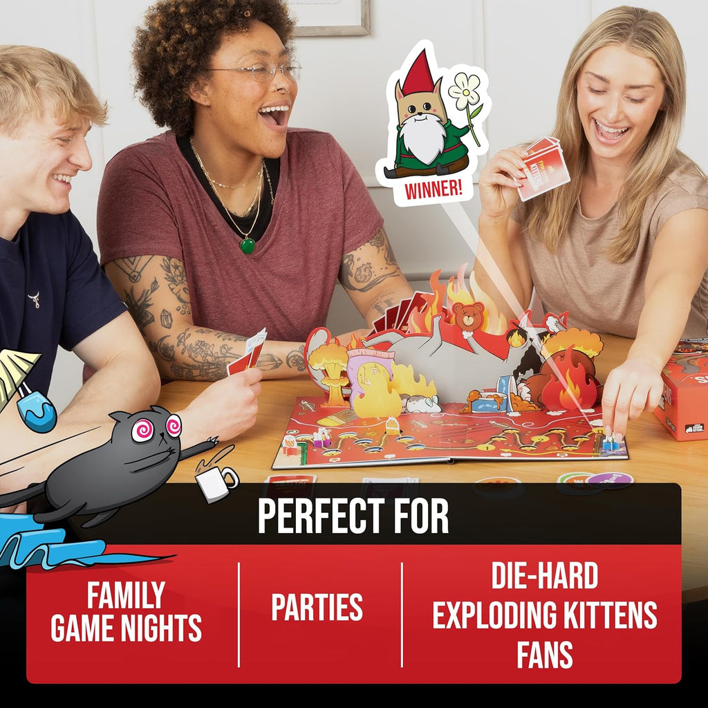 Exploding Kittens Strategy Board Game – Family Party Game for 2-6 Players