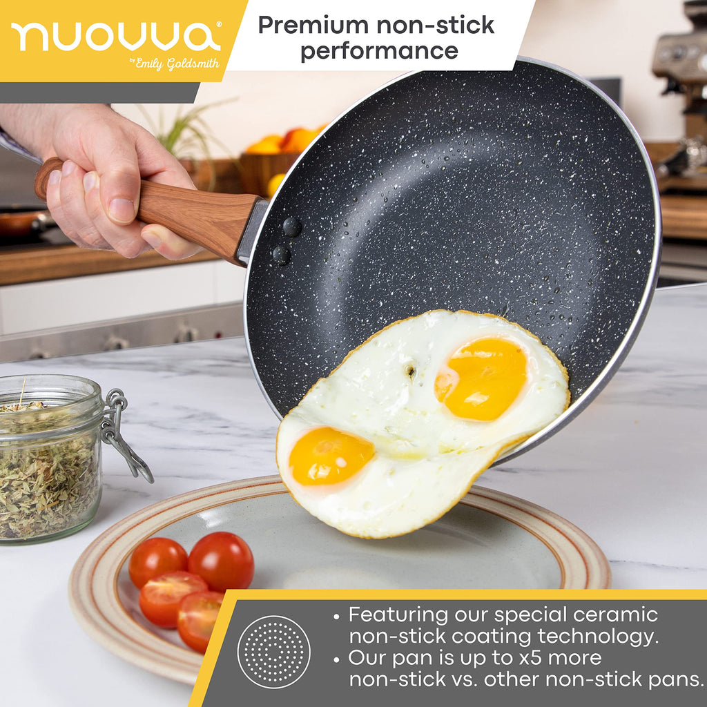 Nuovva 5pc Non-Stick Marble Cookware Set – Induction Stainless Steel