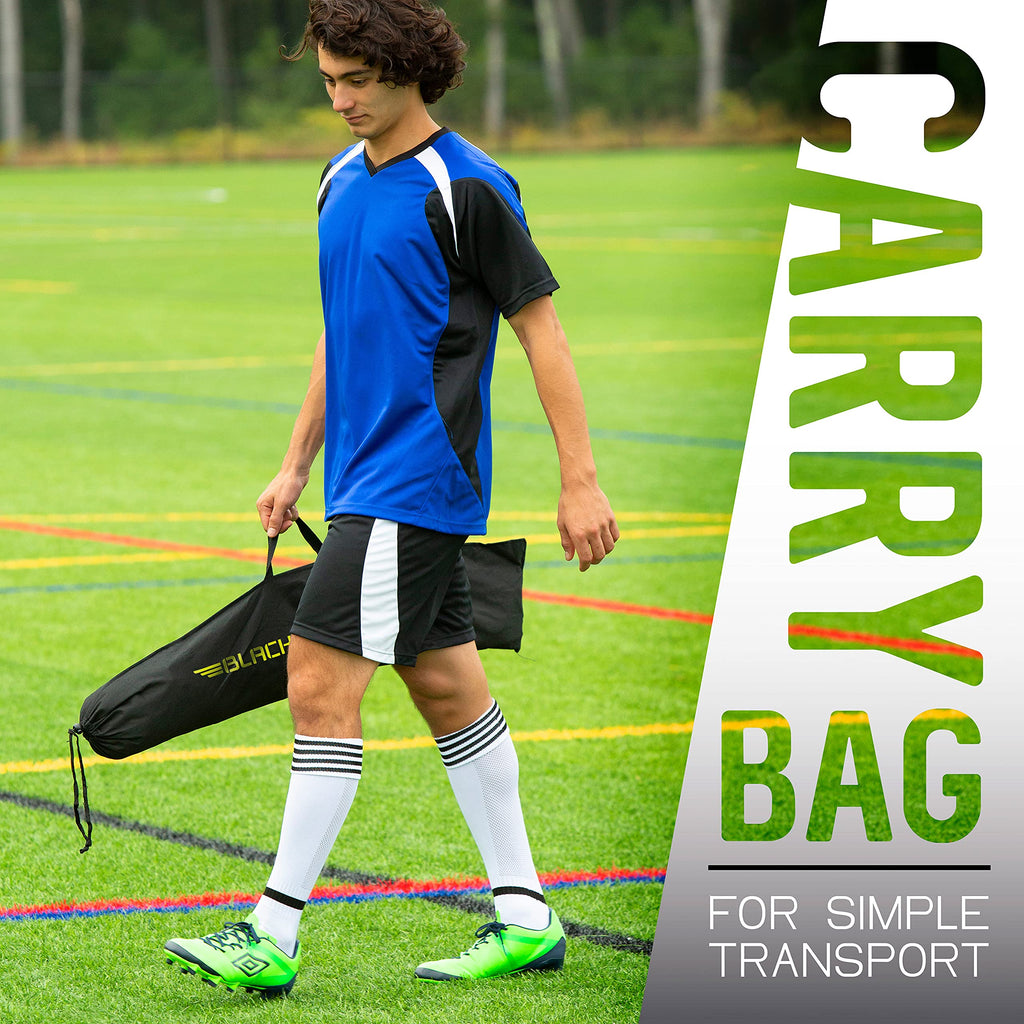 Franklin Sports Blackhawk Portable Soccer Goal – 12' x 6' Pop Up Net