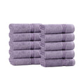 Superior 10-Piece Egyptian Cotton Face Towel Set, 600 GSM - Purple