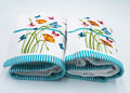 Lex's Linens Floral & Butterfly Turkish Cotton Bath Sheets - Pack of 2