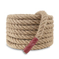 EMEKIAN 20mm Natural Jute Rope – 15M Heavy Duty 4-Strand Twisted Hemp Rope