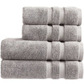 Christy Chroma 4-Piece Cotton Towel Set – 675GSM Heavyweight Grey