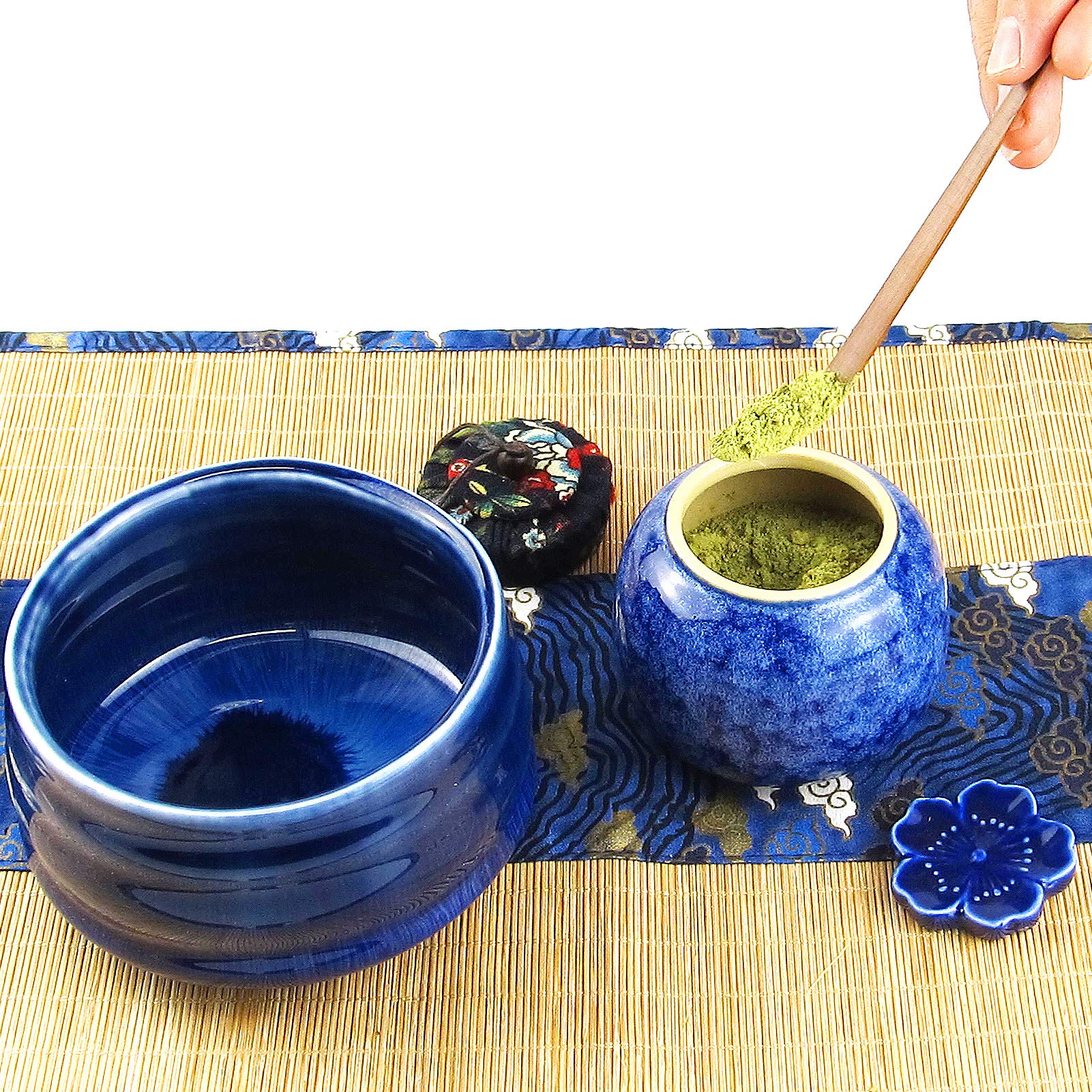 Artcome 12-Piece Japanese Matcha Tea Set - Bamboo Whisk and Bowl Kit