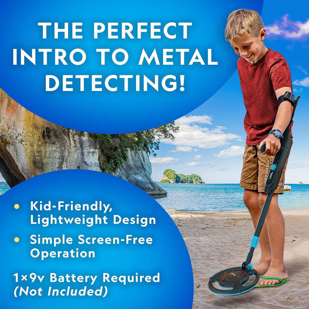 National Geographic Kids Metal Detector Kit with Waterproof Coil & Trowel