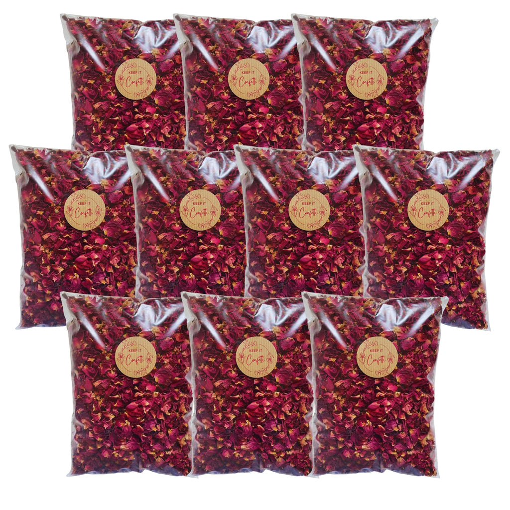 Jolof Store Biodegradable Wedding Confetti – 10L Dried Rose Petals