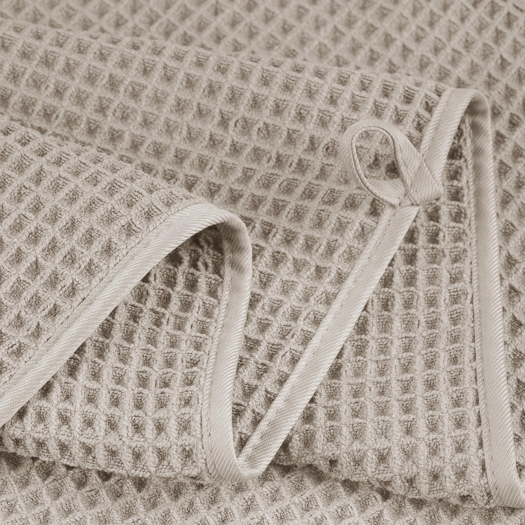 Polyte Microfibre Bath Sheets – Quick Dry Waffle Weave Towels, Set of 2