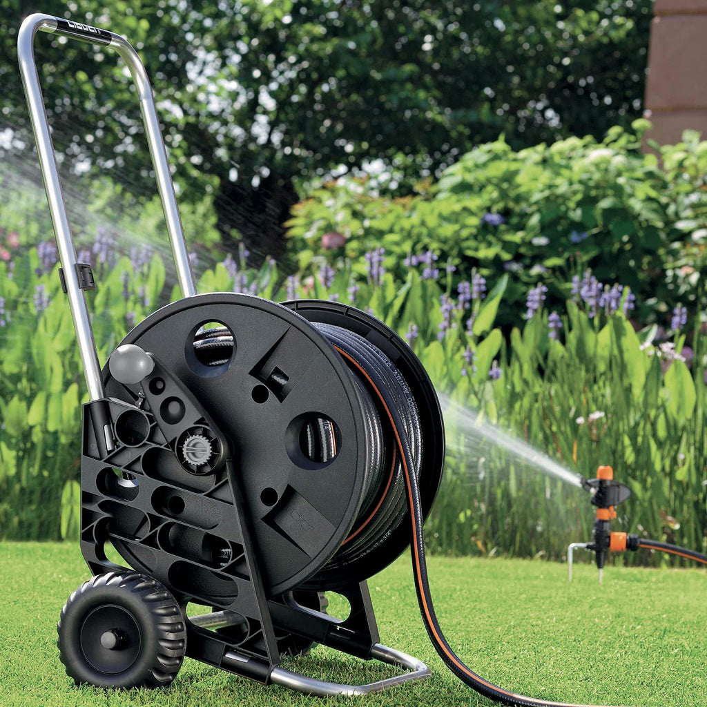 Claber Genius 60 Garden Hose Reel Trolley – 8862 Black Irrigation